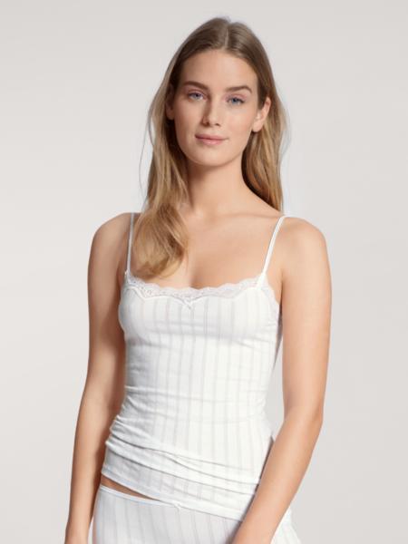 DAMEN Spaghetti-Top - 001/weiss