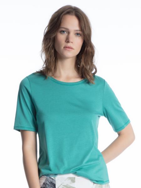 DAMEN Top kurzarm - 696/jewel green