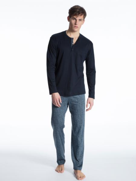 HERREN Pyjama - 479/dark sapphire