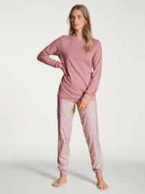 DAMEN Pyjama mit Bündchen