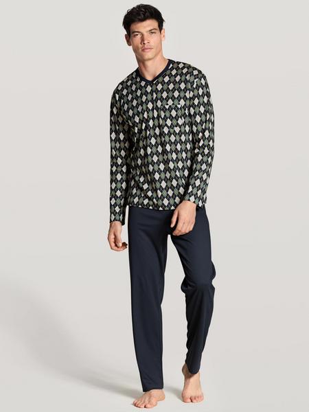 HERREN Pyjama - 618/laurel green