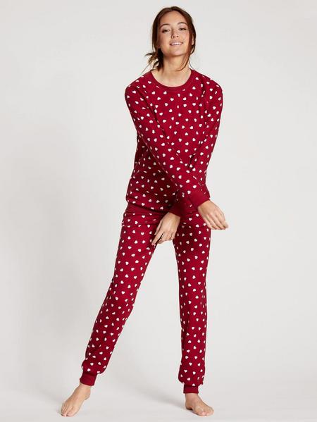 DAMEN Pyjama mit B