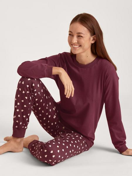 DAMEN Pyjama mit B