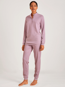 DAMEN Pyjama mit Bündchen