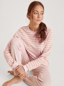 DAMEN Pyjama mit Bündchen