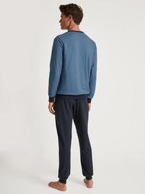 HERREN Pyjama mit Bündchen
