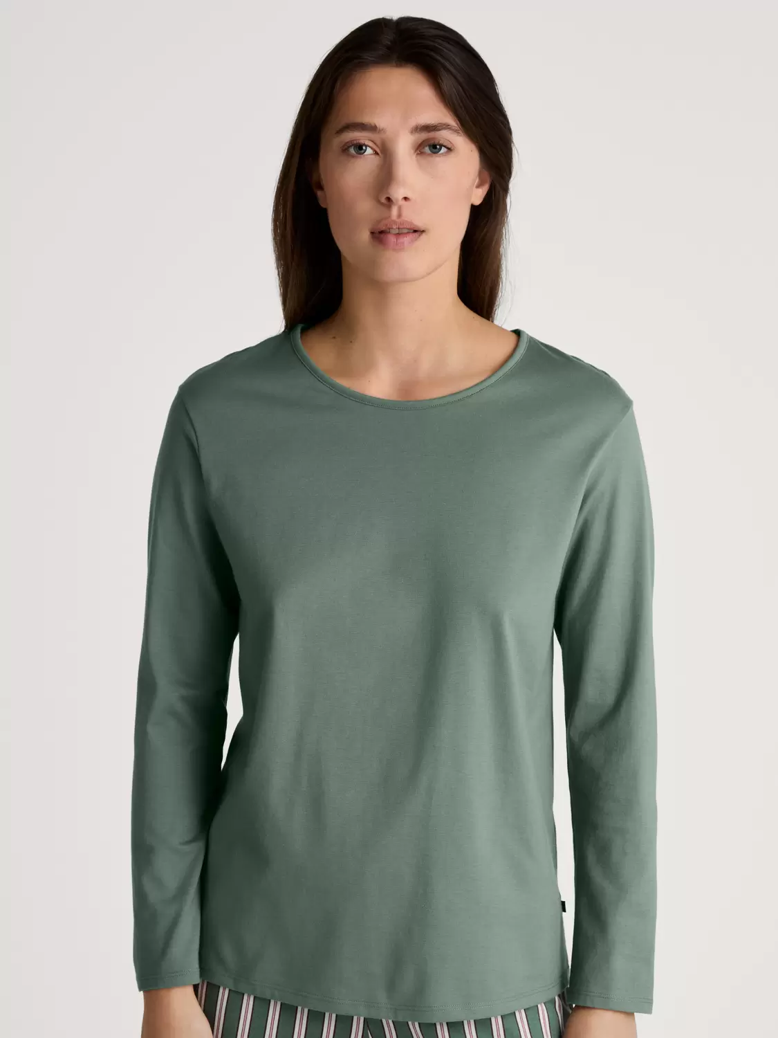 DAMEN Shirt langarm - 618/laurel green