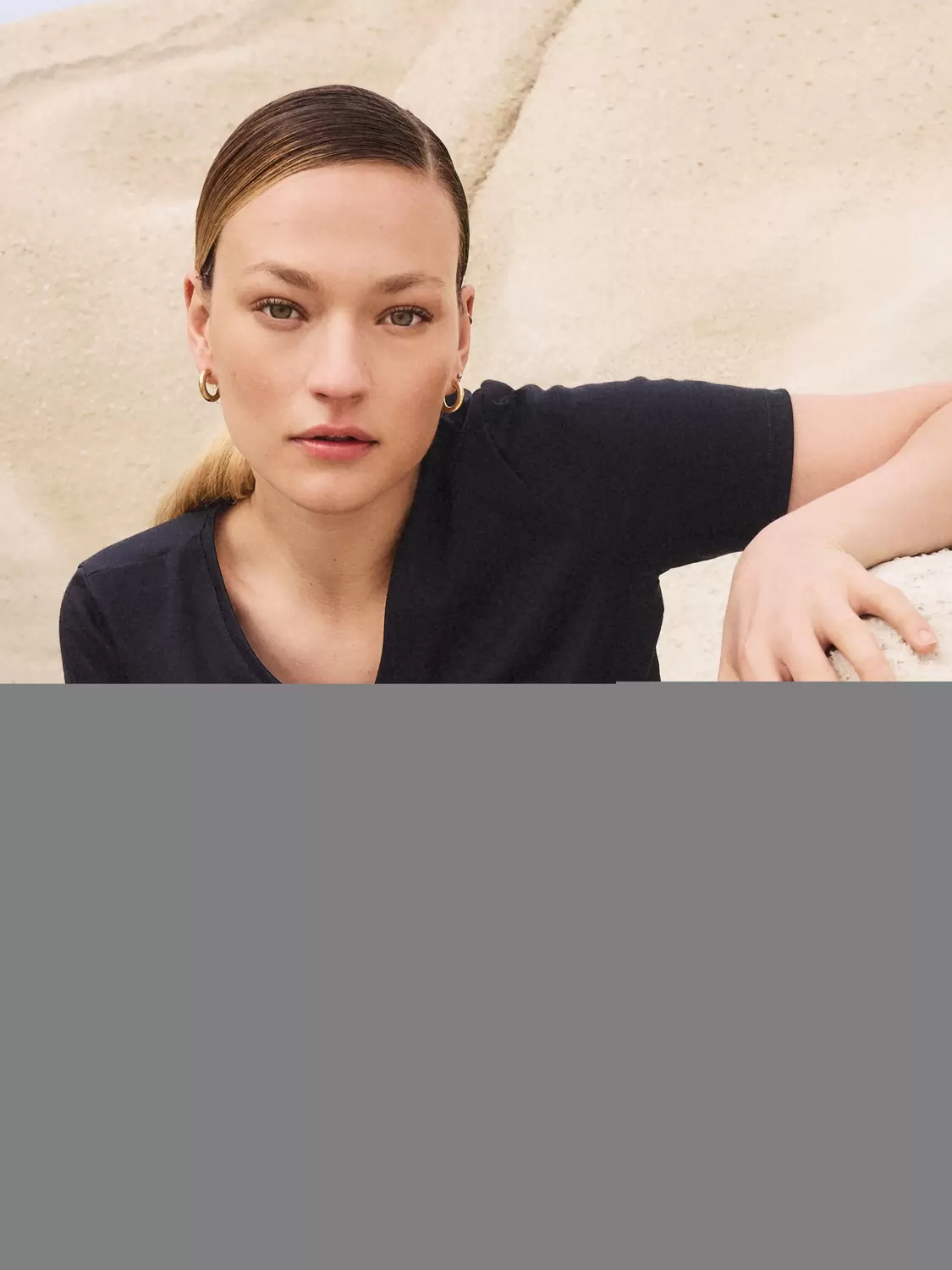 DAMEN Shirt kurzarm, schwarz