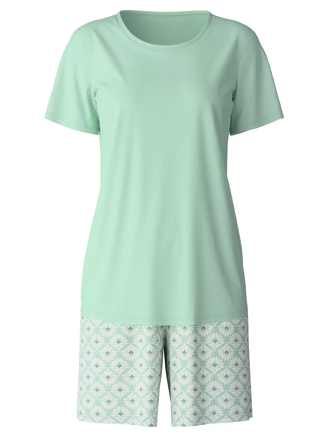 DAMEN Pyjama kurz, soft green