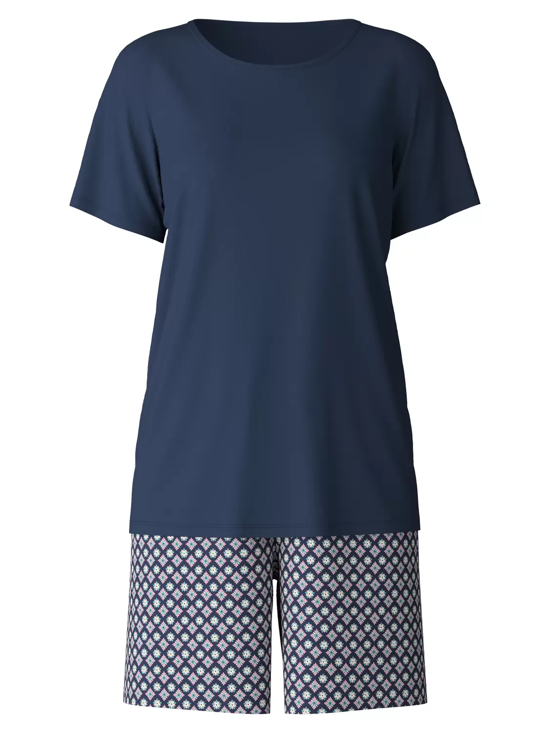 DAMEN Pyjama kurz, peacoat blue