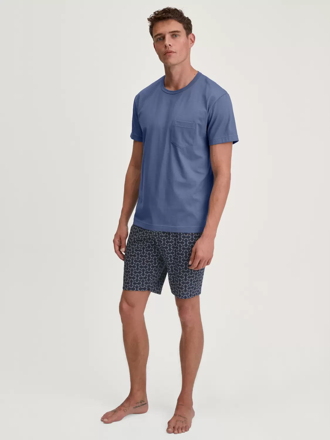 HERREN Pyjama kurz
