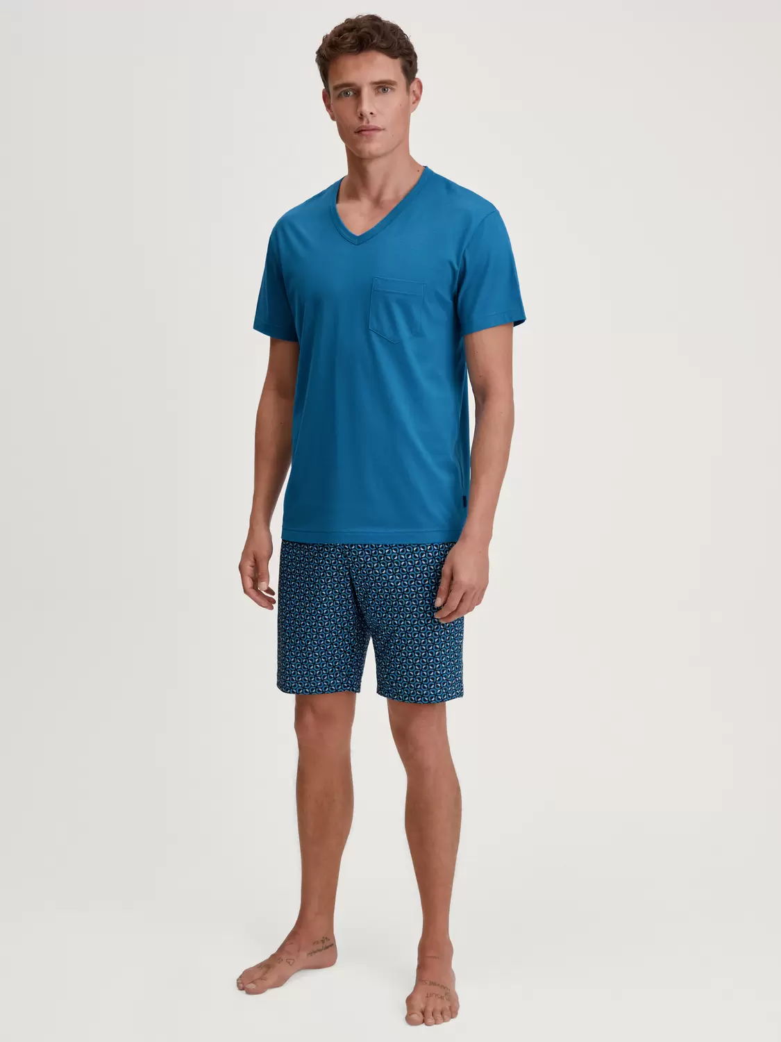 HERREN Pyjama kurz