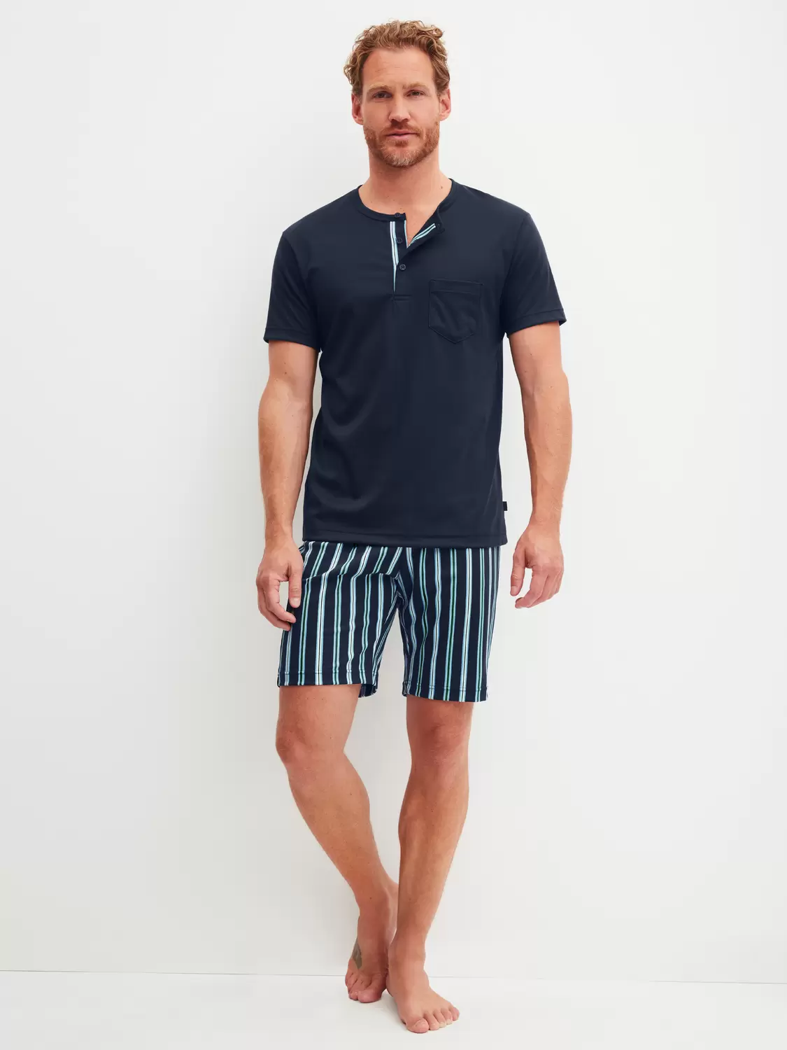 HERREN Pyjama kurz