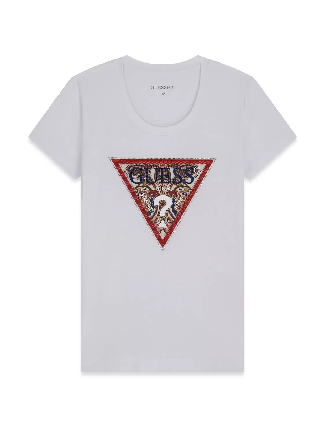 SS CN PAISLEY TRIANGLE TEE female