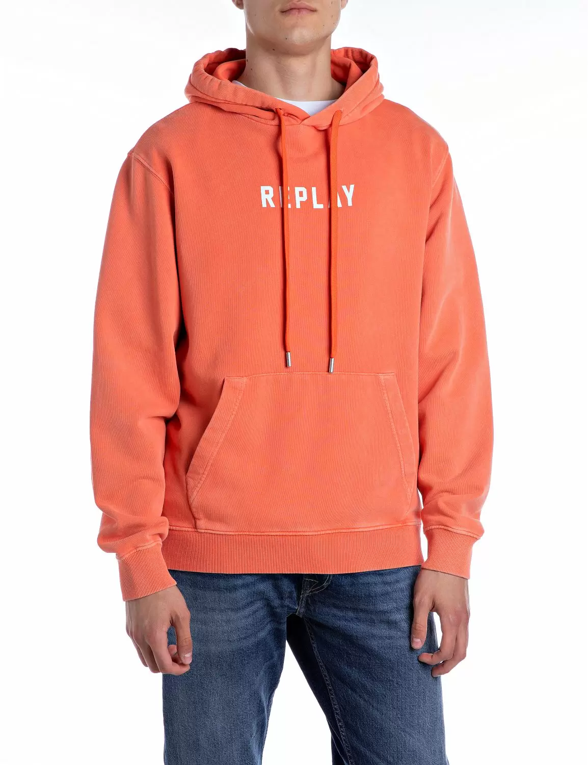 Kapuzensweatshirt mit Nummernaufdruck