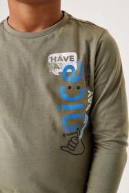 T45600_boys T-shirt ls - 2758/GREEN