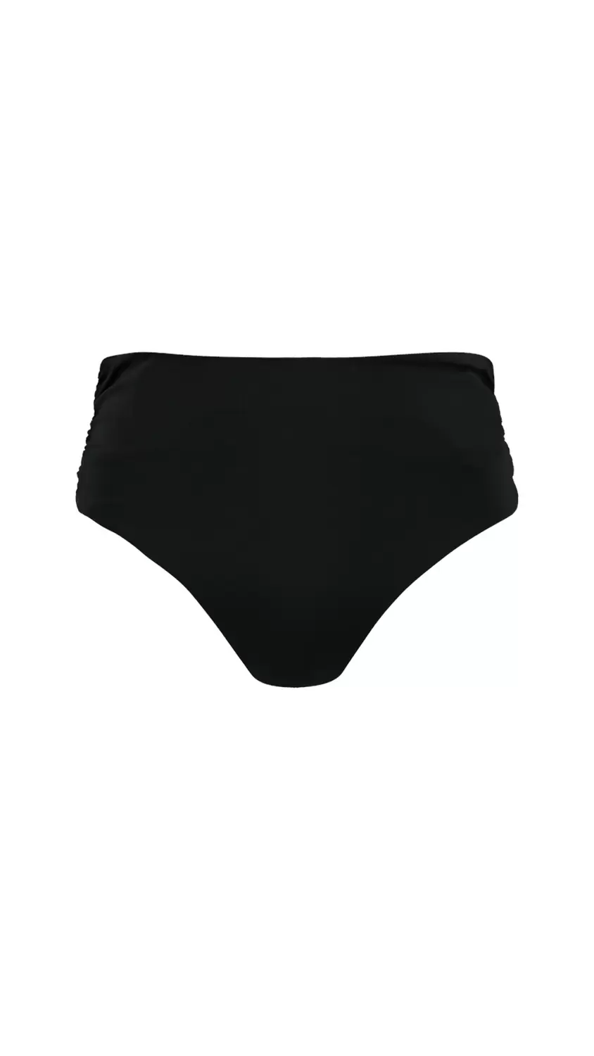 Solid High Waist Briefs - 01/black