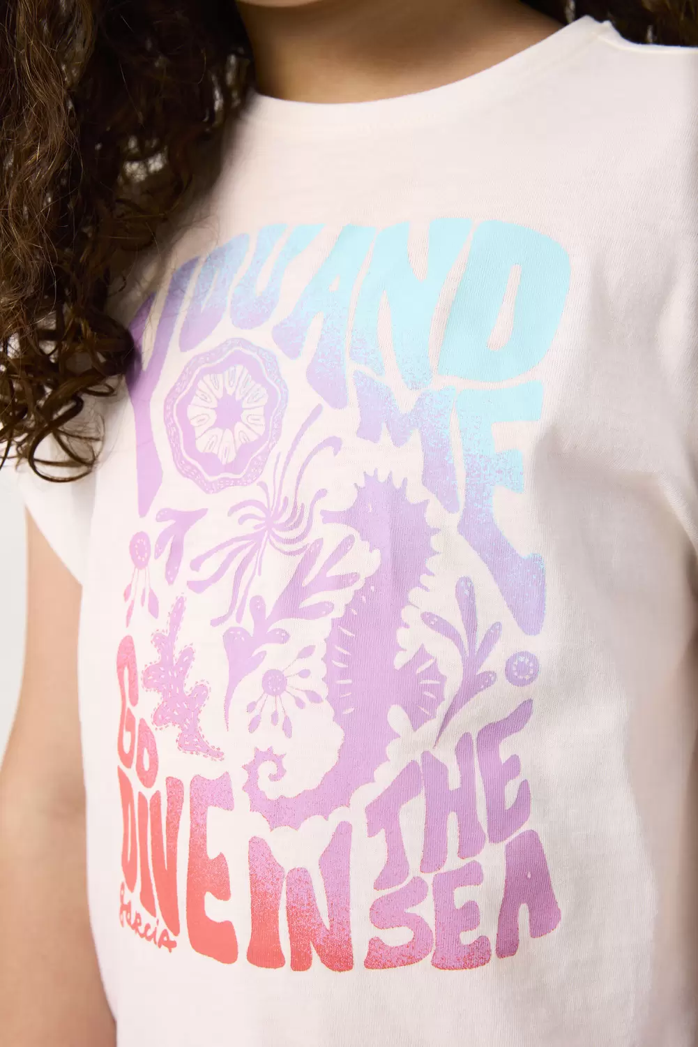 D54401_girls T-shirt ss - 1529/warm white