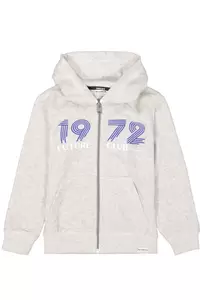 H55465_boys sweat cardigan - 123/mid grey melee