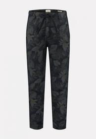 Beachpants Loose Tapered Leafs Linen AOP