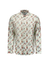 Shirt Allover Printed With Linen