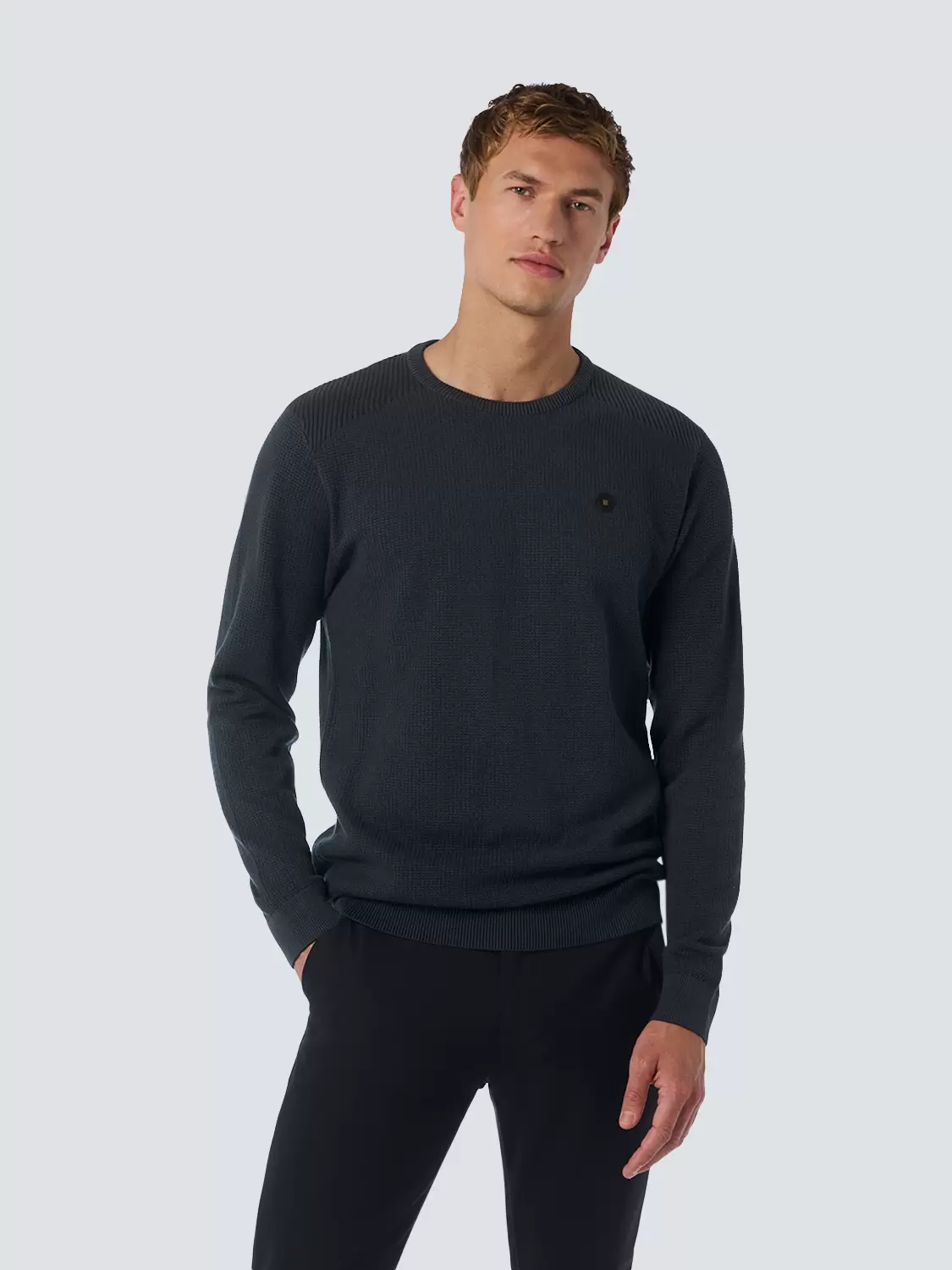 Pullover Crewneck 2 Coloured Jacquard