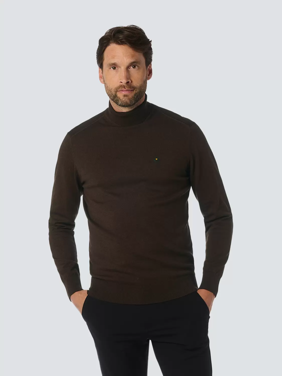 Pullover Rollneck 2 Coloured Melange