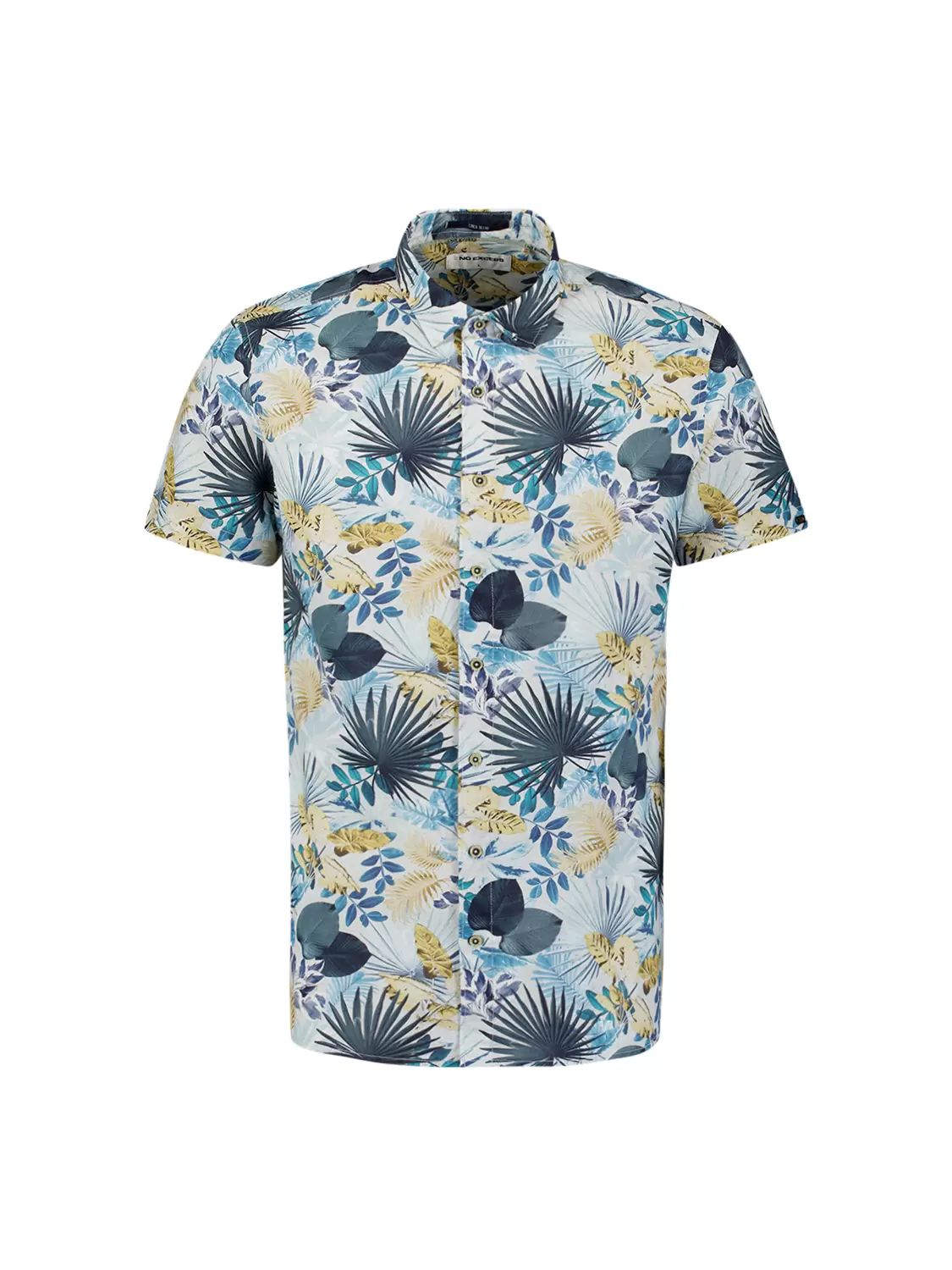 Shirt Short Sleeve Allover printed With Linen
