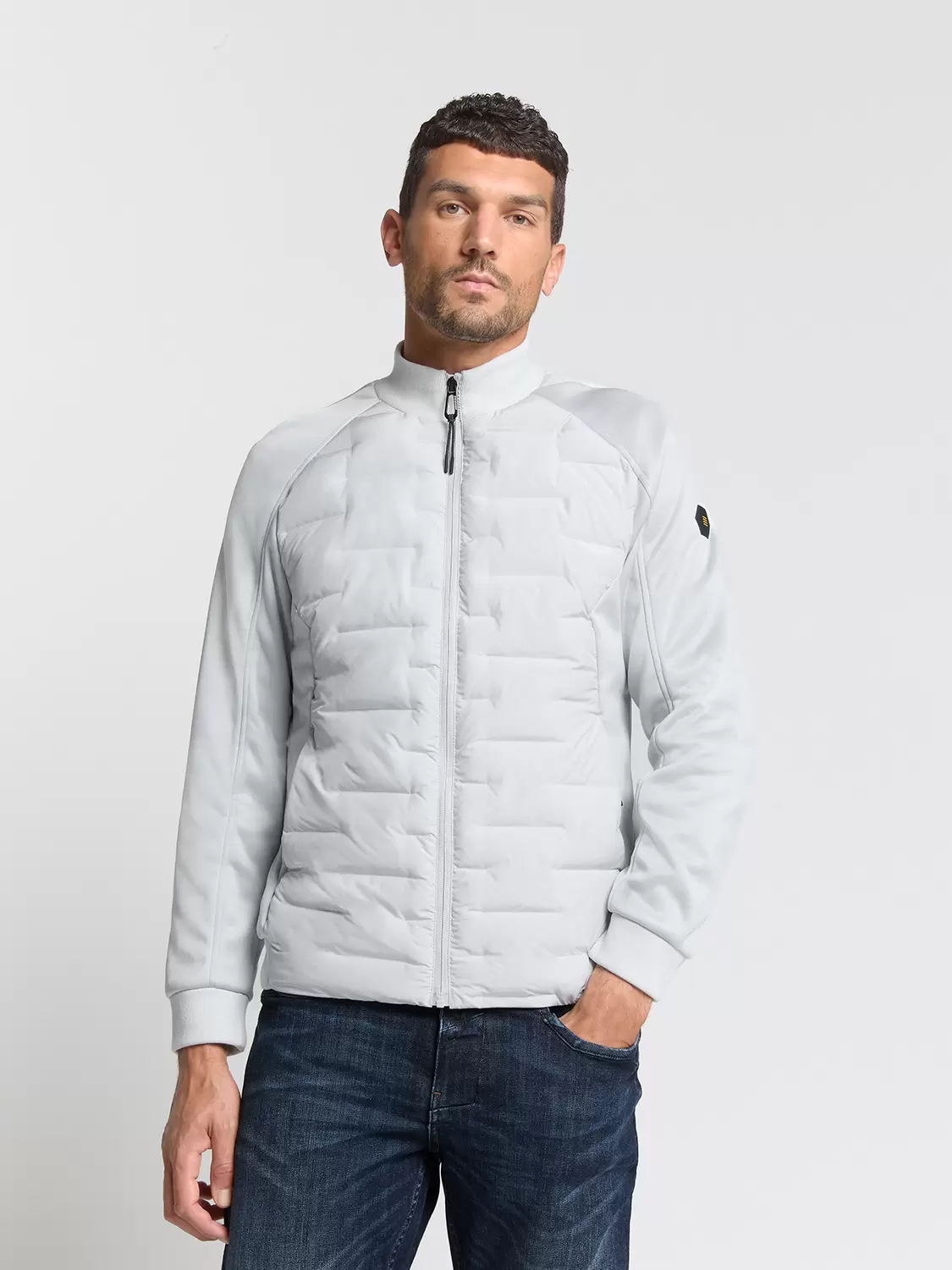 Jacket Short Fit Sealed Knitted Mix