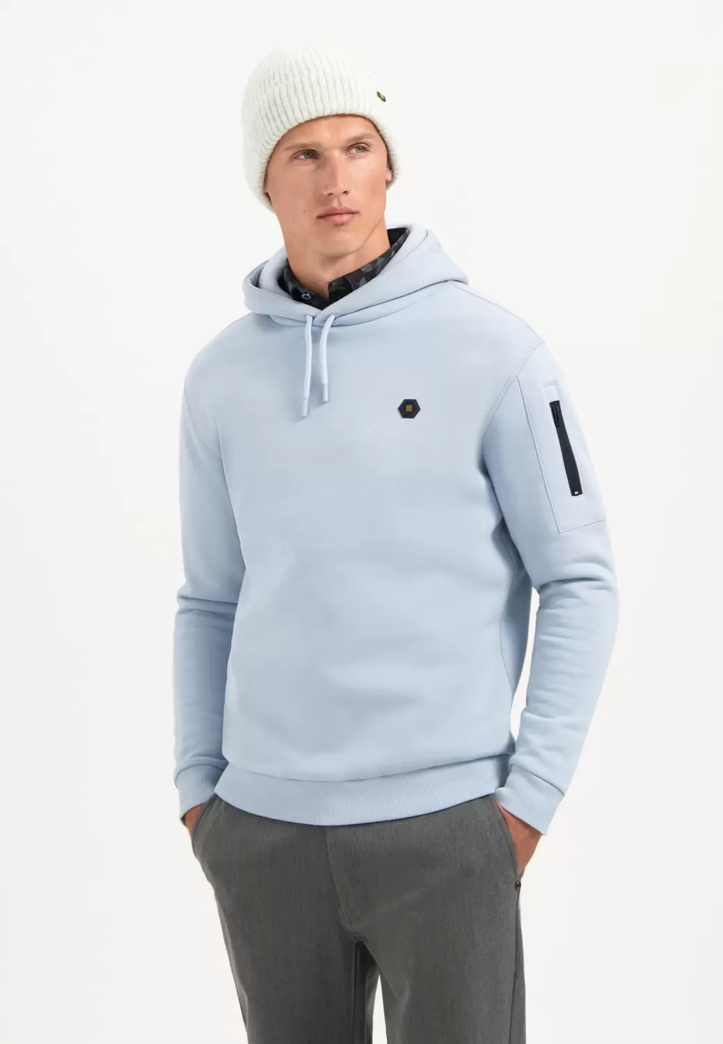 Sweater Hooded Brushed