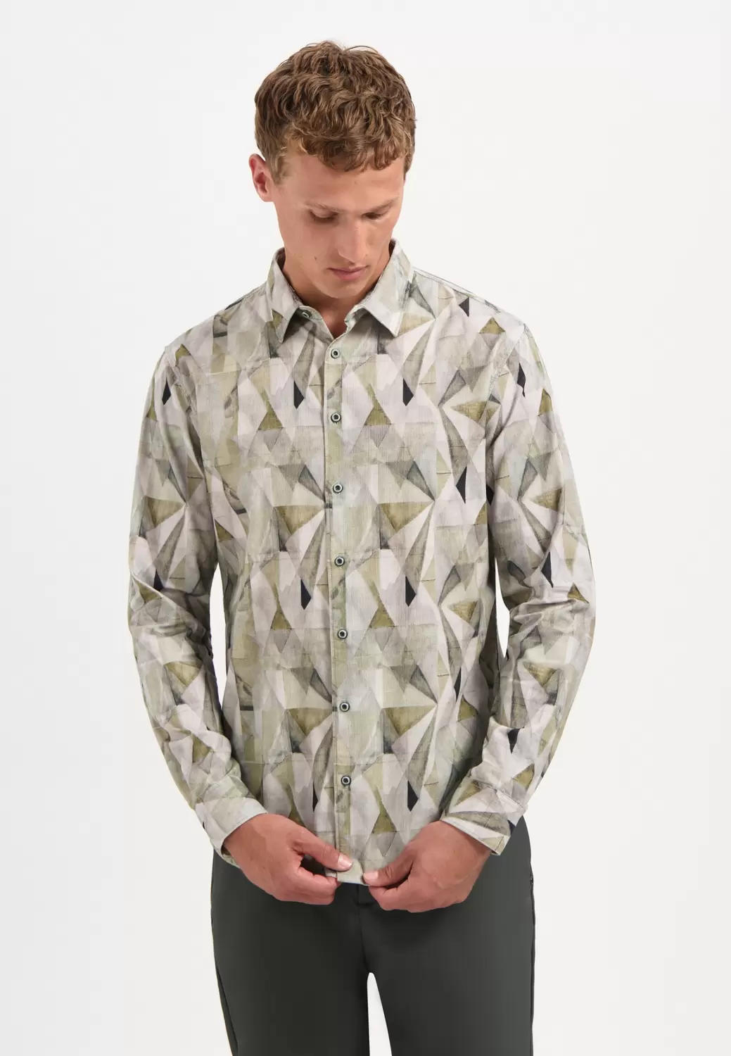 Shirt Aover Printed Fine Corduroy mae