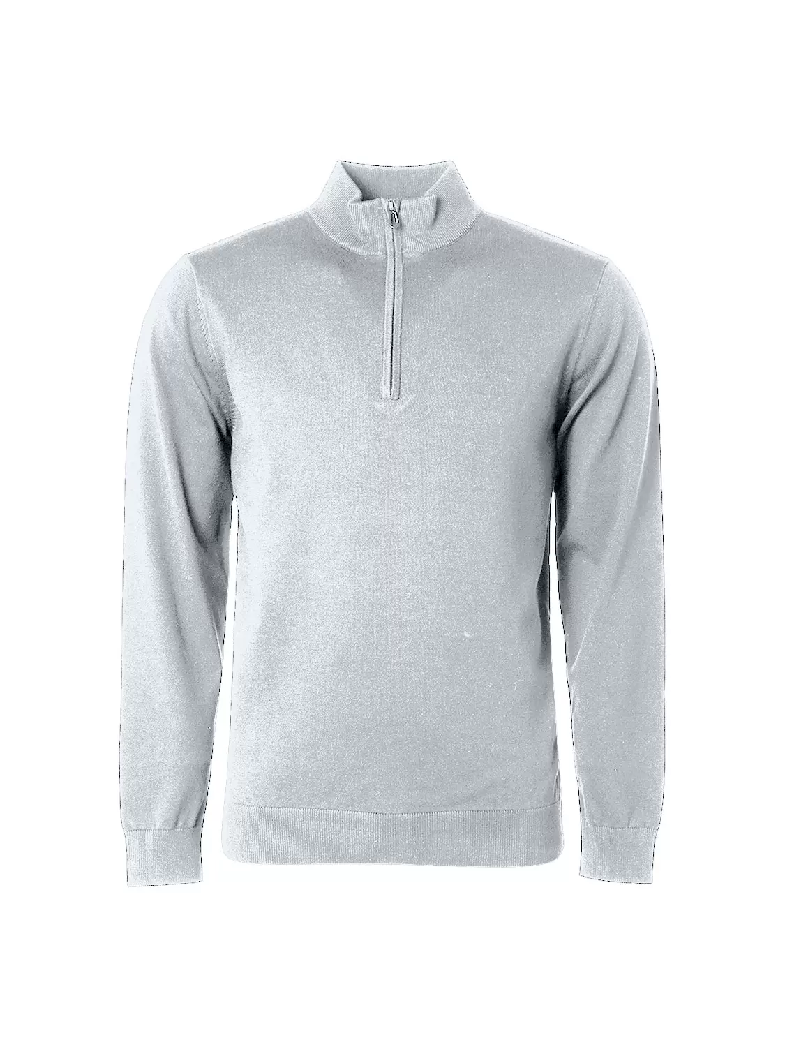Pullover Half Zip 2 Coloured Melang