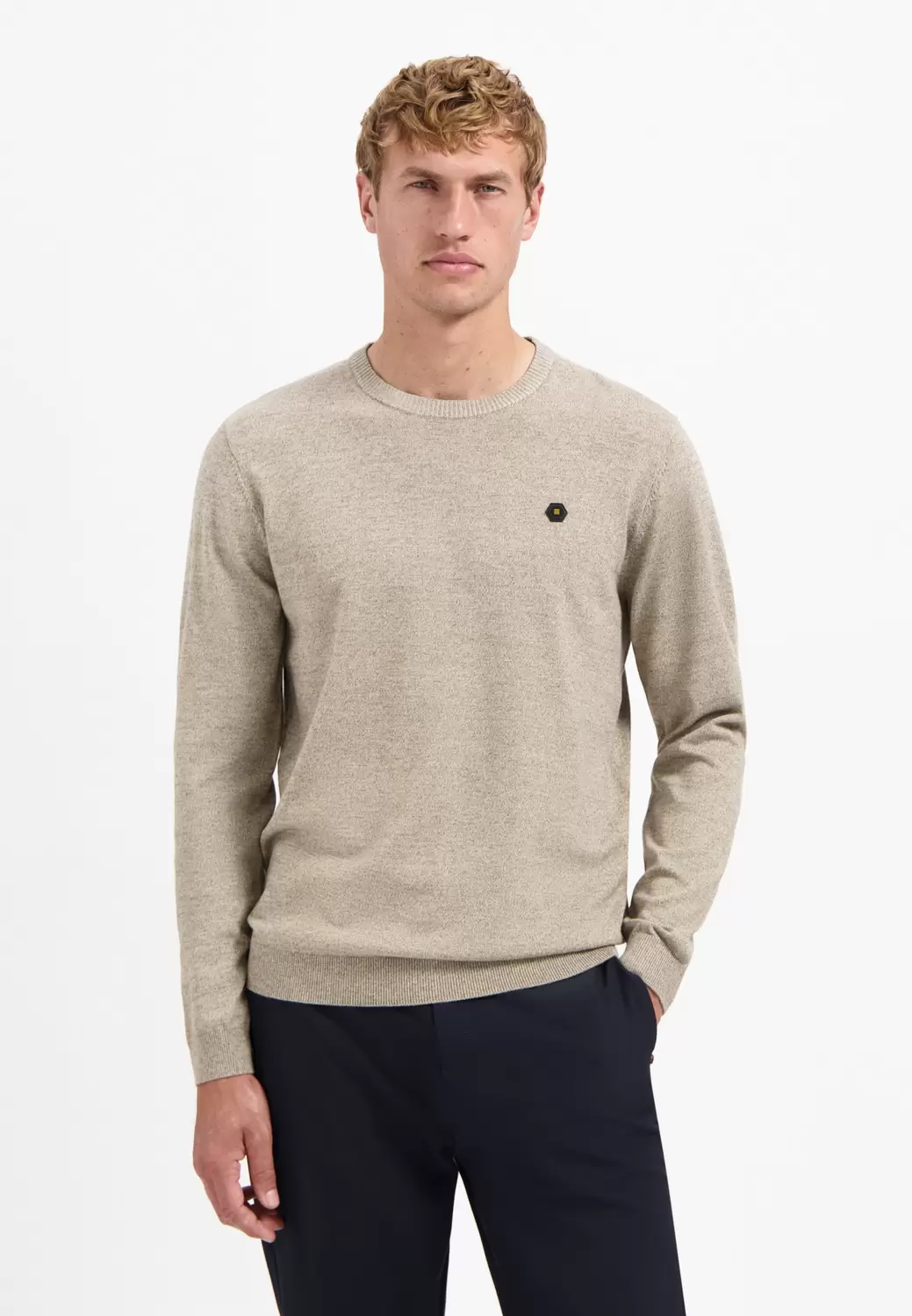 Pullover Crewneck 2 Coloured Melang