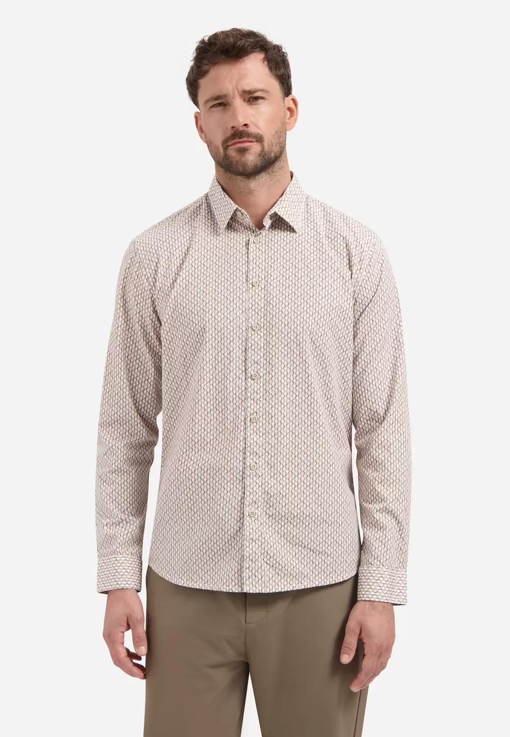 Shirt Stretch Allover Printed male