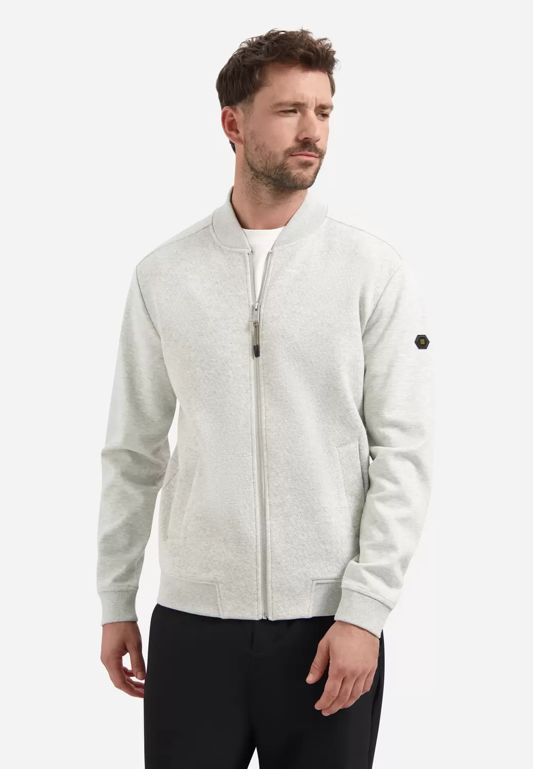 Sweater Full Zip Melange male