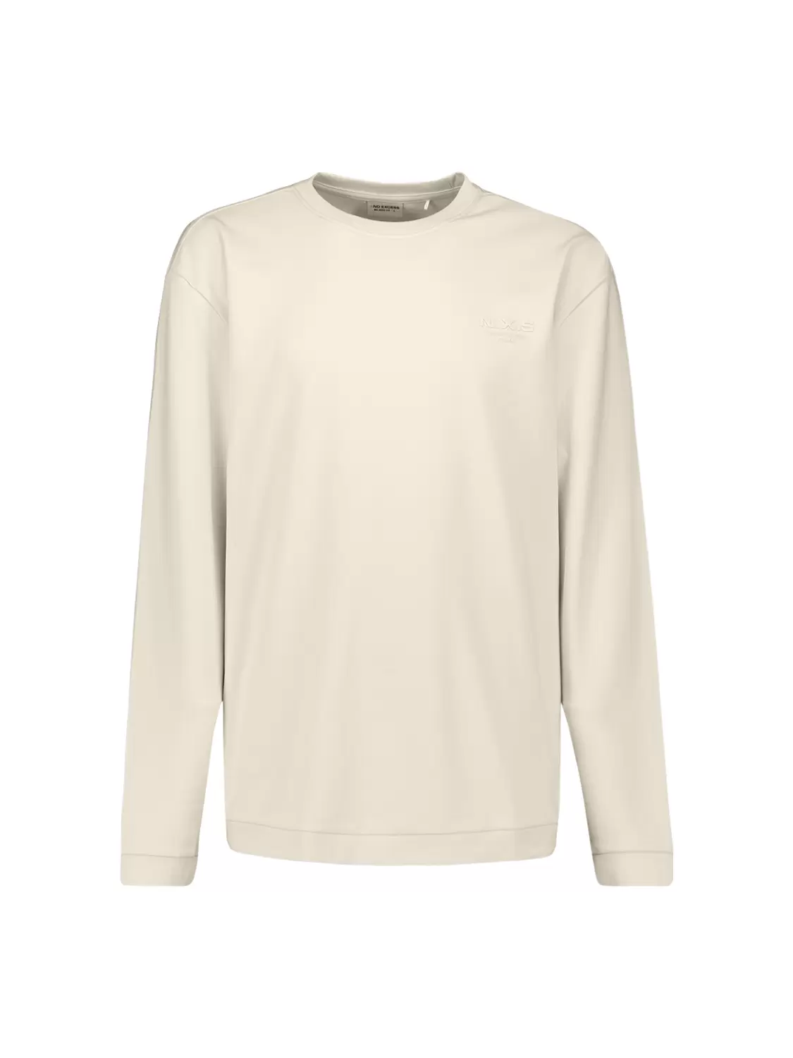 T-Shirt Long Sleeve Crewneck Solid Heavy Interlock