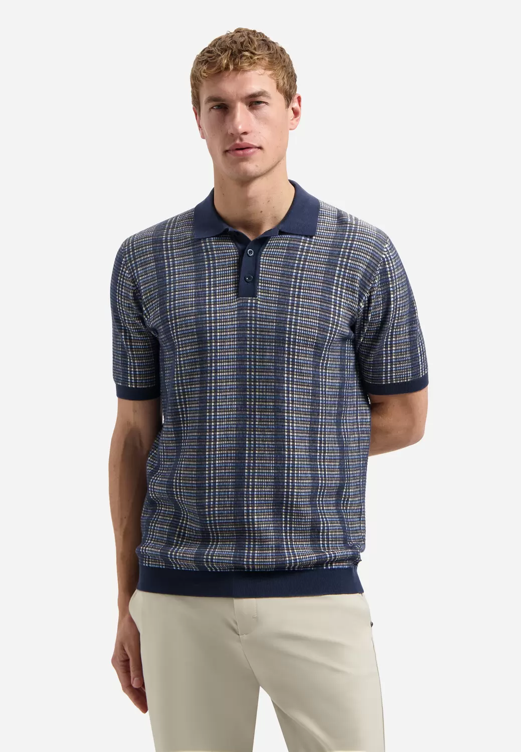 Pullover Short Sleeve Polo Multi Color