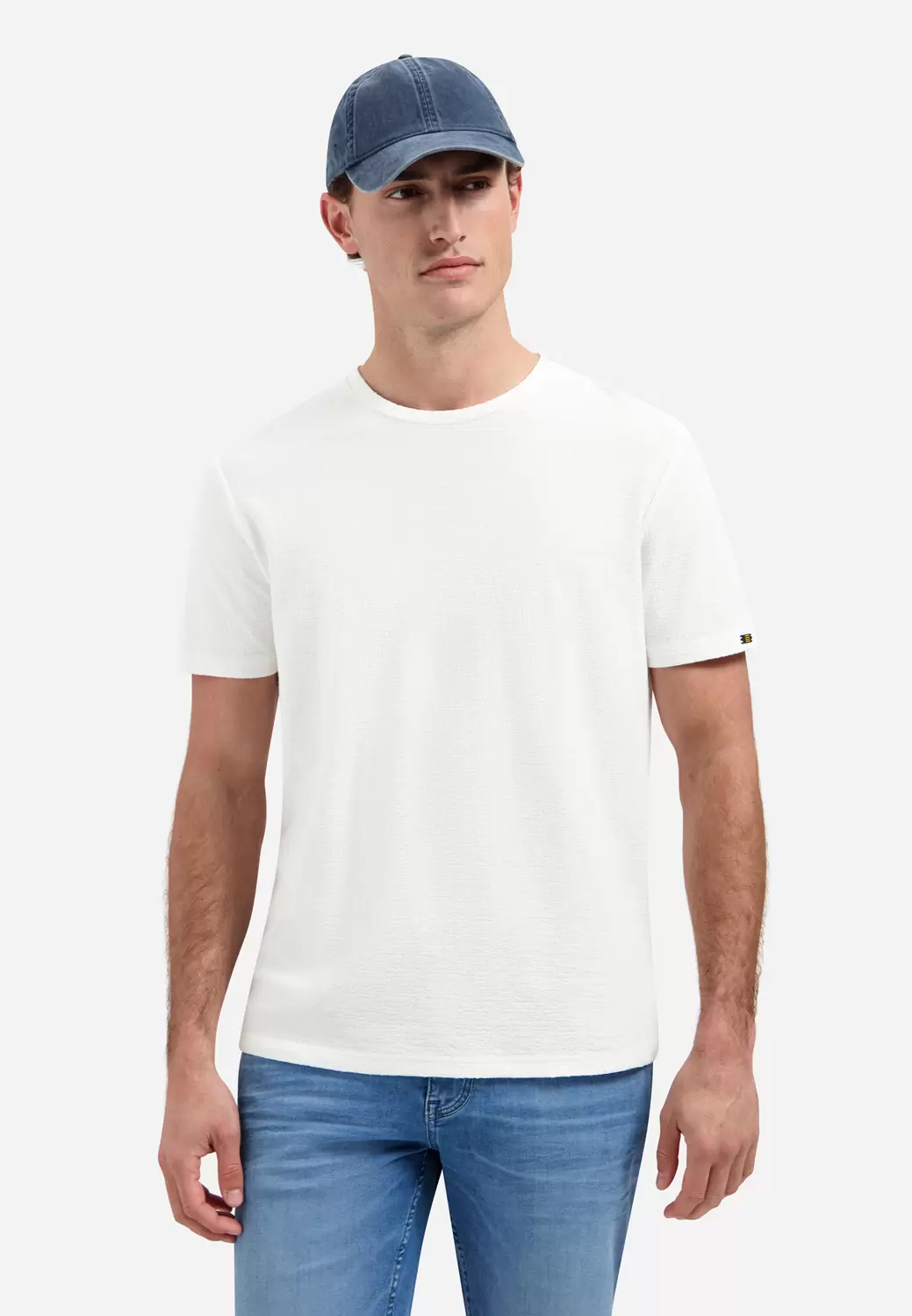 T-Shirt Crewneck Solid Jacquard male