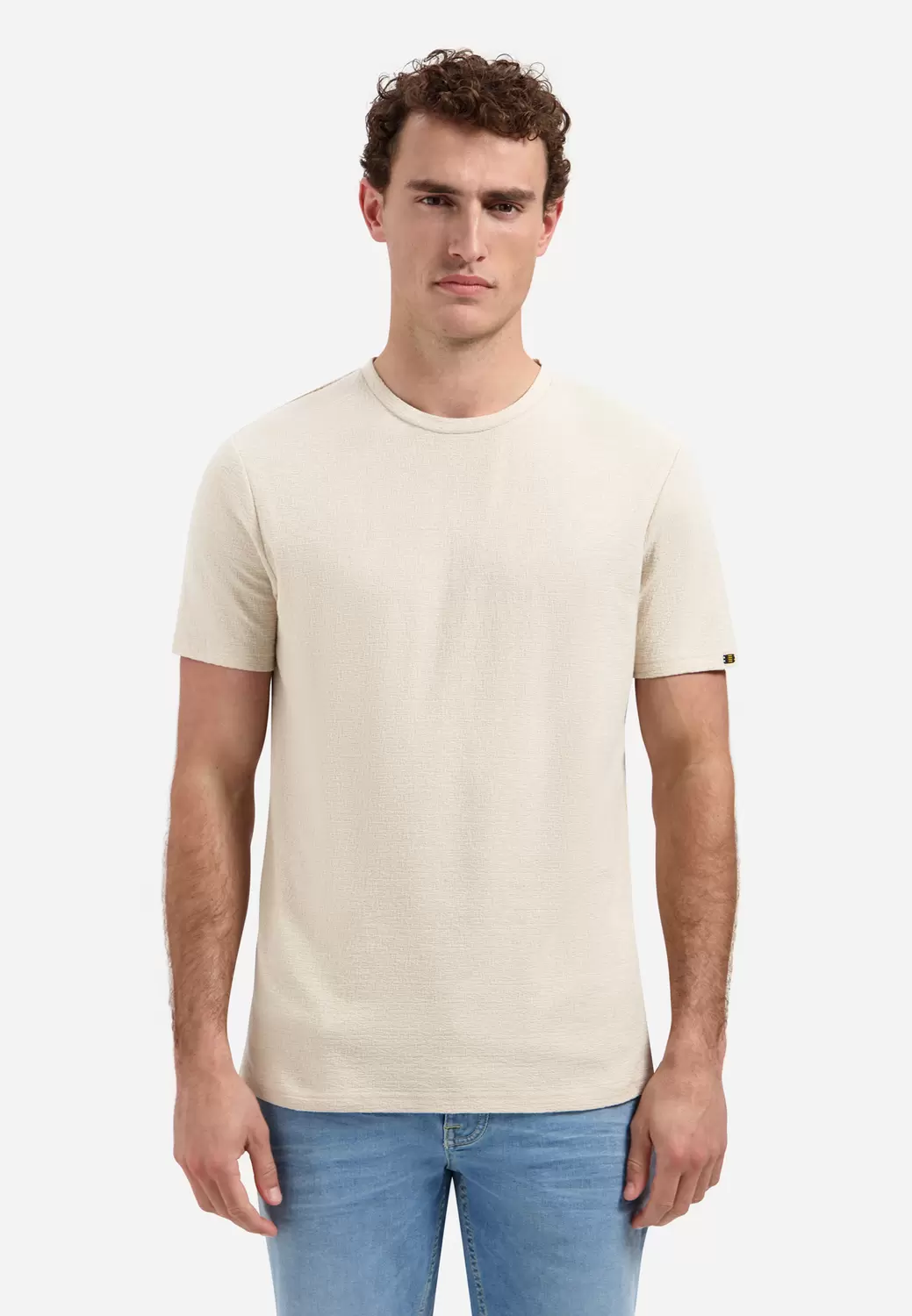 T-Shirt Crewneck Solid Jacquard male