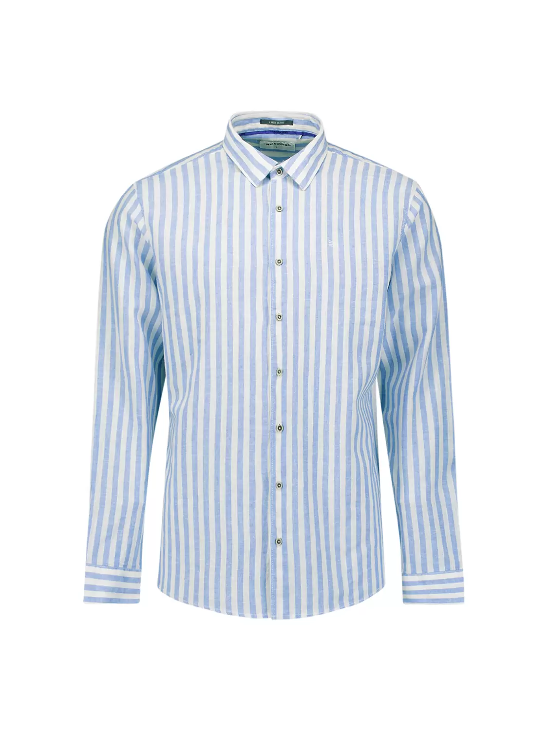 Shirt Vertical Big Stripe With Linen