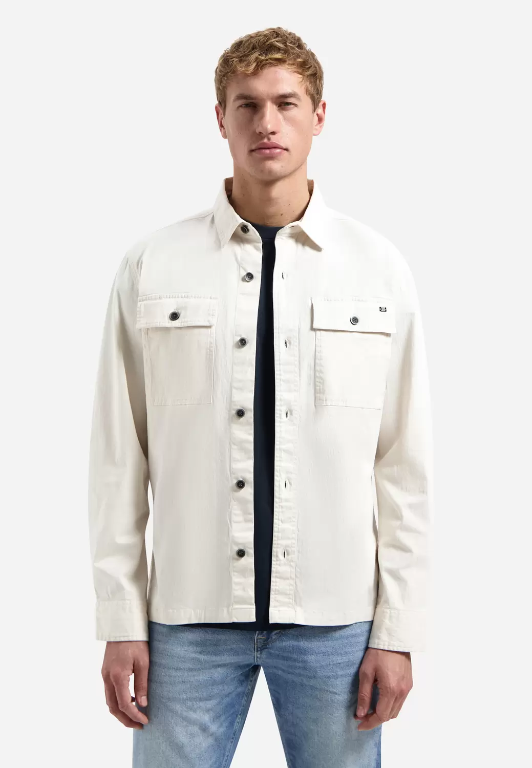 Overshirt Buttons Twill Stretch