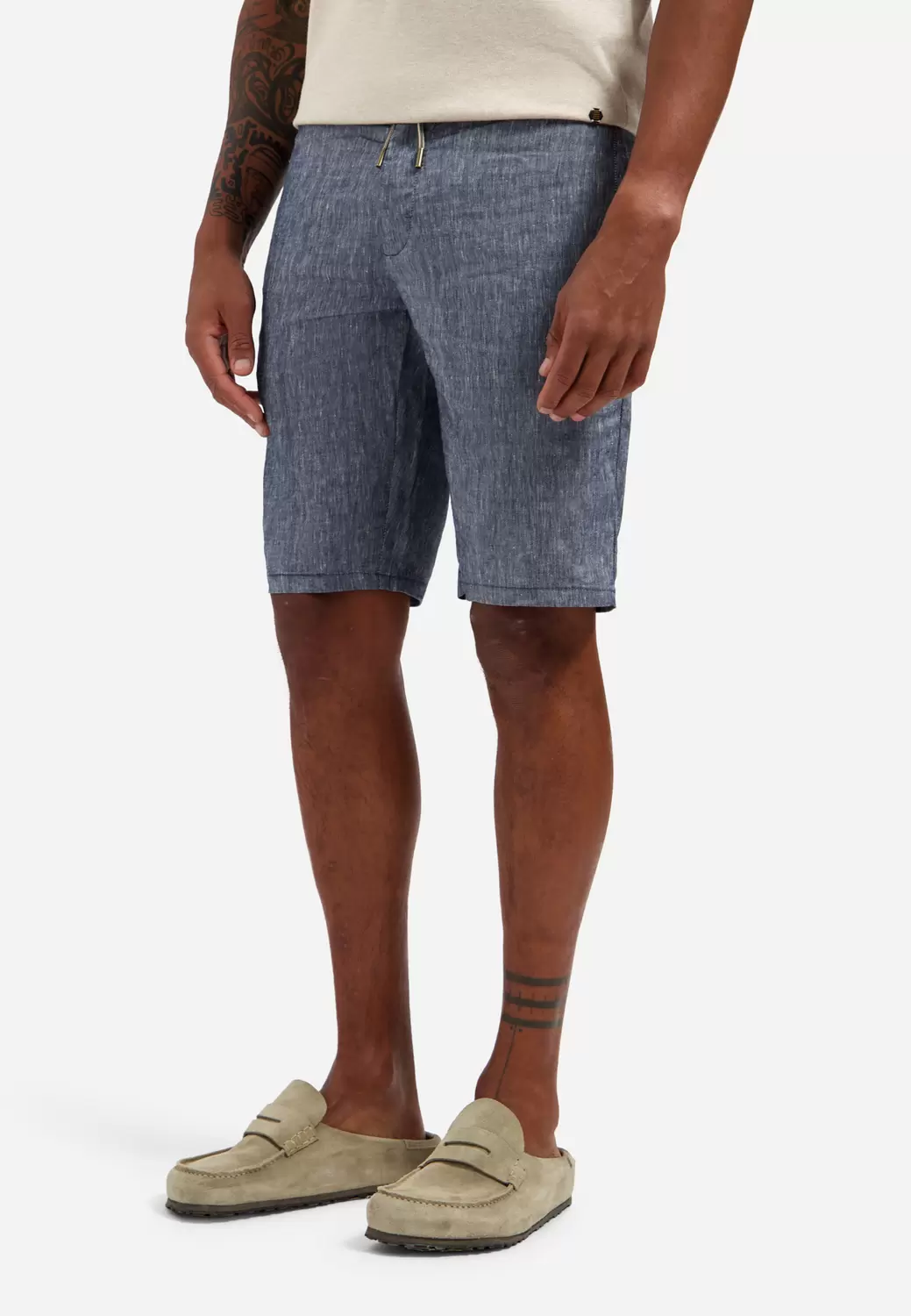 Short Chino With Linen male