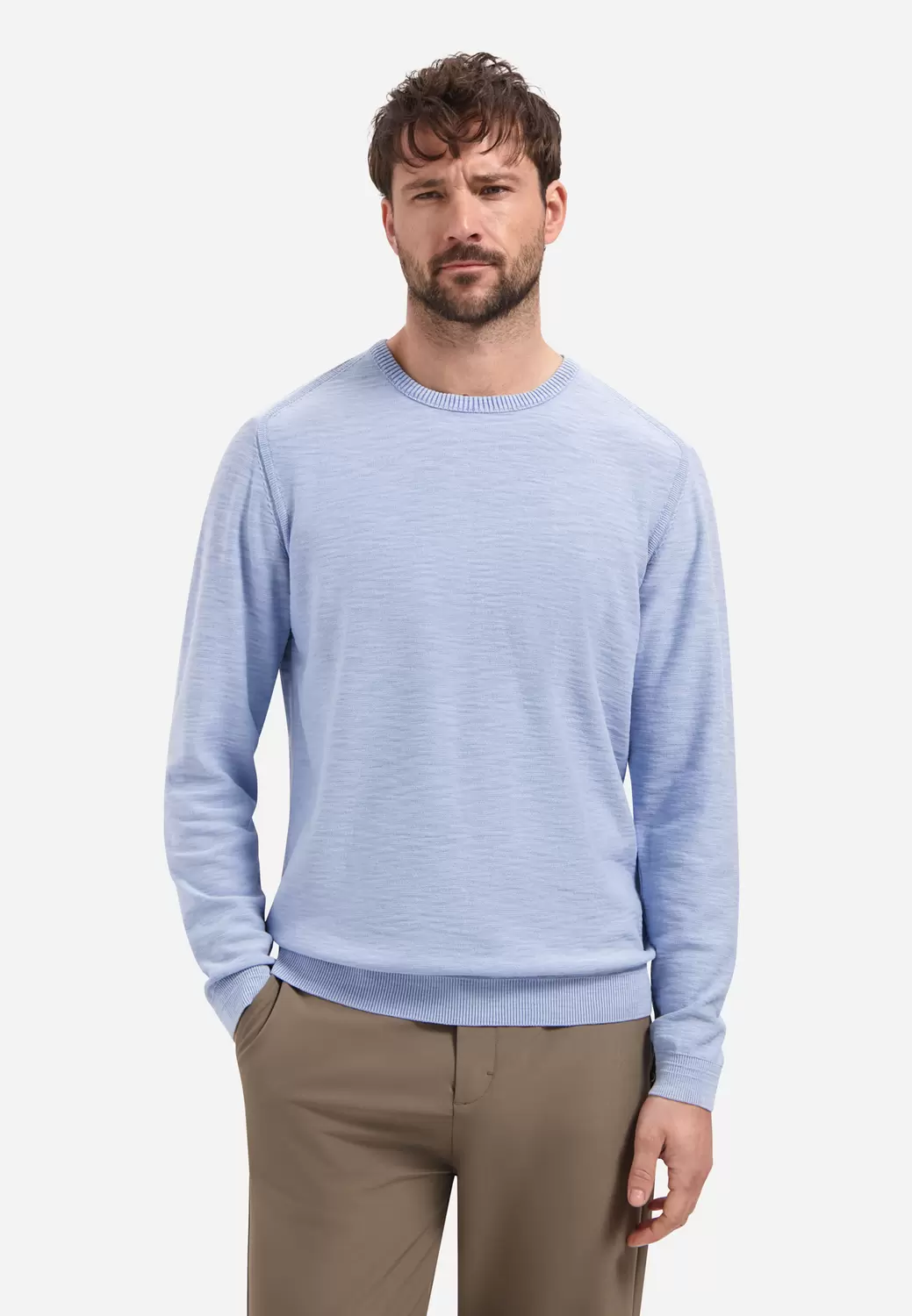 Pullover Crewneck Garment Dyed + St male