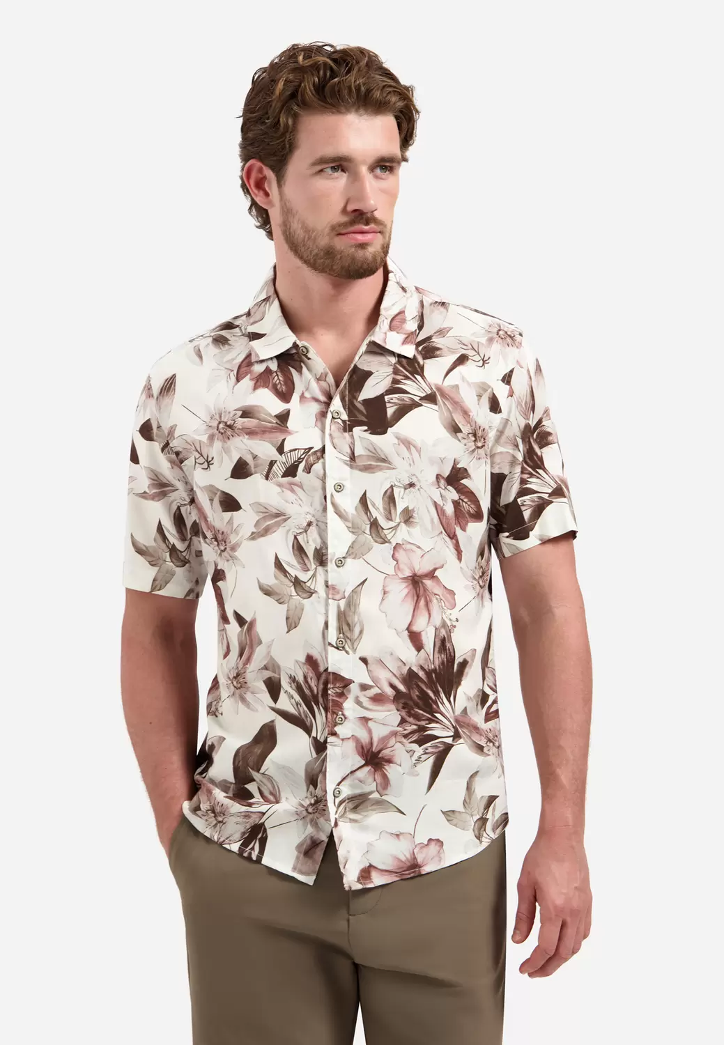 Shirt Short Sleeve Allover Printed