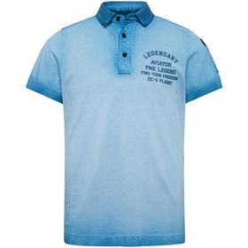 Short sleeve polo light pique cold dye