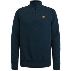 Half zip collar cotton plated