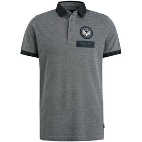 Short sleeve polo two tone pique