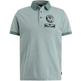 Short sleeve polo two tone pique