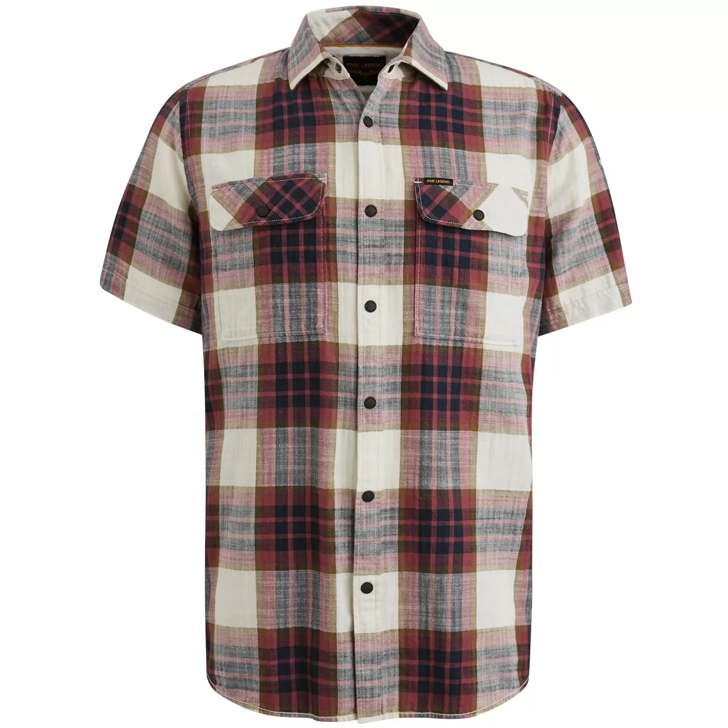 Ctn Slub Herringbone Check Esben