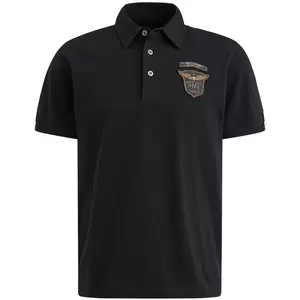 fine pique badge polo